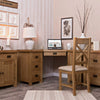 Oakdale Oak Computer Desk - Corner