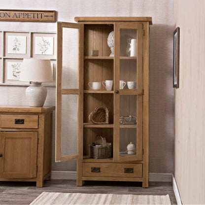 Oakdale Oak Display Cabinet