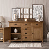 Oakdale Oak Sideboard - 2 Door, 6 Drawer