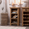 Oakdale Oak Bookcase - Narrow