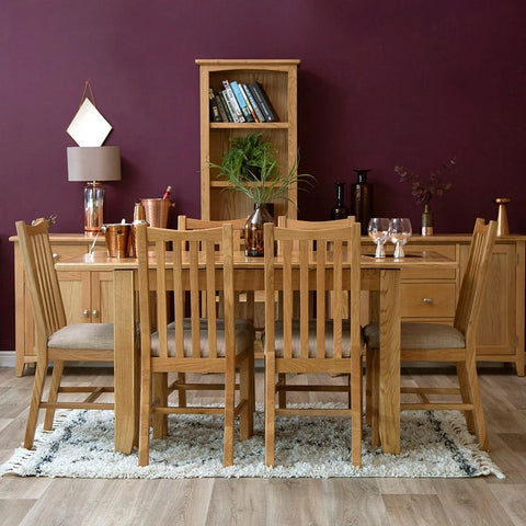 Modena Oak Dining Table - 1.2m Extending