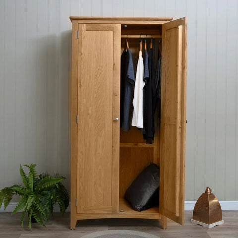 Modena Oak Wardrobe - 2 Door