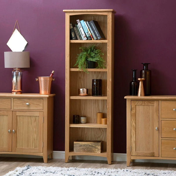 Modena Oak Bookcase - Large