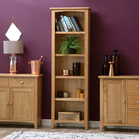 Modena Oak Bookcase - Large