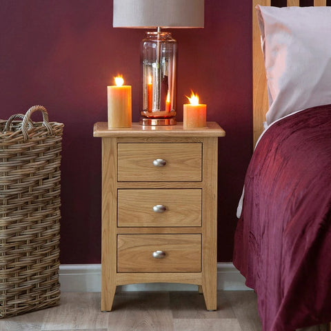 Modena Oak Bedside - Large