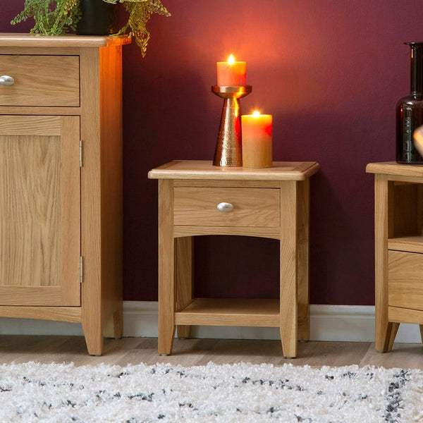 Modena Oak Lamp Table
