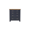 Hewitt Norfolk Oak & Blue Painted Chest of Drawer - 4 over 2
