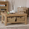 Norfolk Oak Coffee Table - Shelf