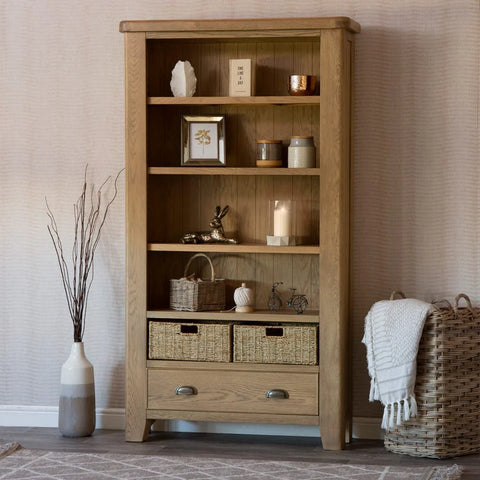 Norfolk Oak Bookcase - Large