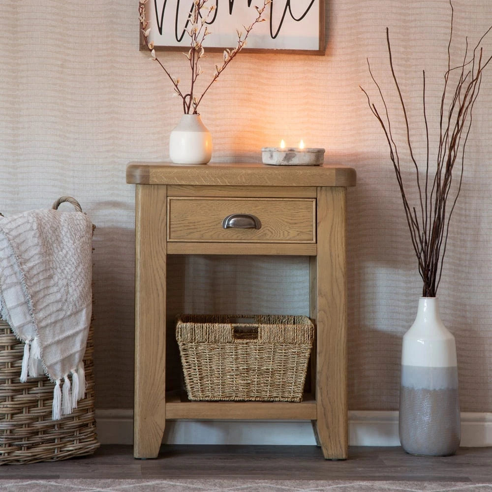 Norfolk Oak Telephone Table