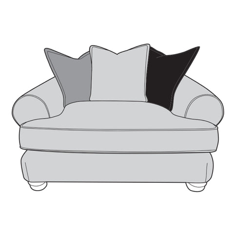Horatio Sofa - Love Chair (Pillow Back)