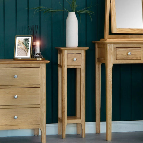 Rimini Oak Table - Plant Stand