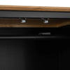 Rimini Oak & Jet Black Painted Wardrobe - Full Hanging