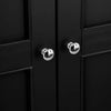 Rimini Oak & Jet Black Painted Wardrobe - Full Hanging