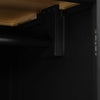 Rimini Oak & Jet Black Painted Wardrobe - Full Hanging