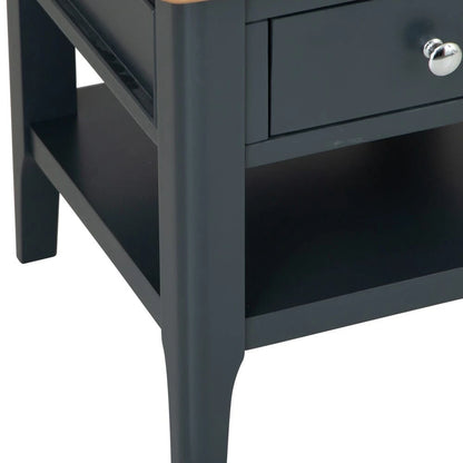 Rimini Oak & Charcoal Painted Lamp Table