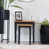 Rimini Oak & Jet Black Painted Nest of 2 Tables