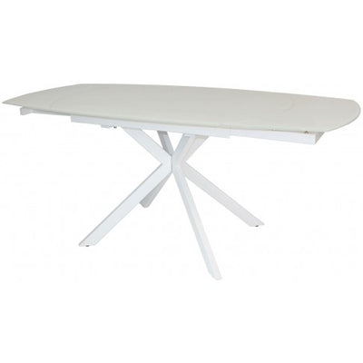 Flux Contemporary Motion Dining Table - White