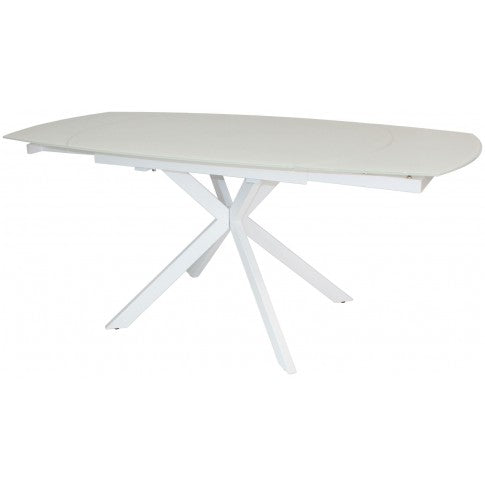 Flux Contemporary Motion Dining Table - White