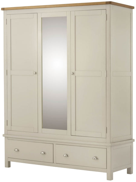 Portland Triple Wardrobe - Cream