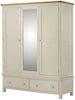 Portland Triple Wardrobe - Cream