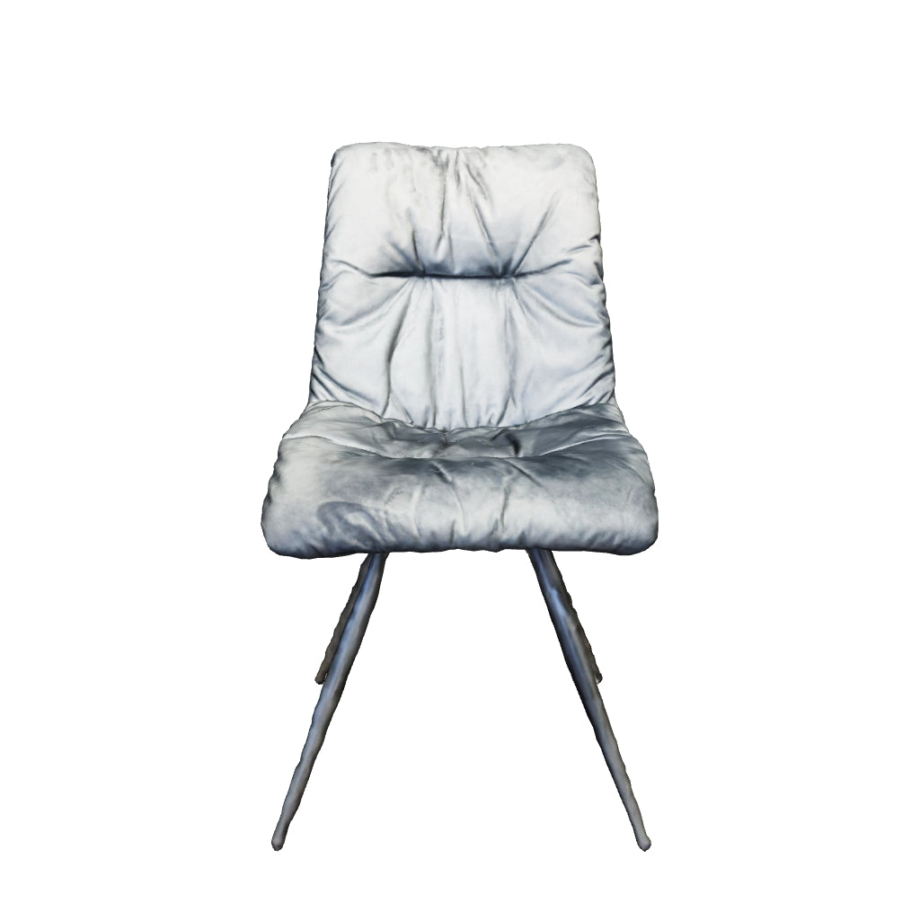 Arana Velvet Dining Chair - Dark Grey