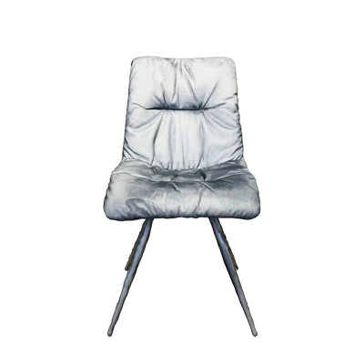 Arana Velvet Dining Chair - Dark Grey