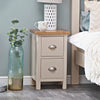 Oregon Oak & Stone Painted Bedside - Small