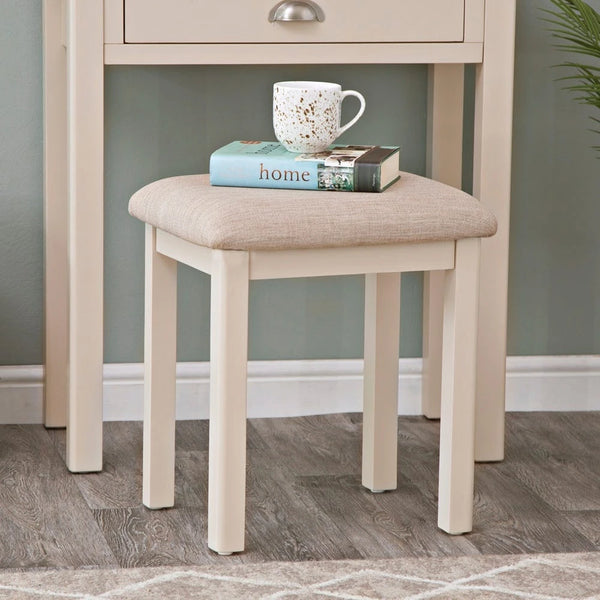Oregon Oak & Stone Painted Dressing Table - Stool