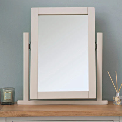 Oregon Oak & Stone Painted Dressing Table - Mirror
