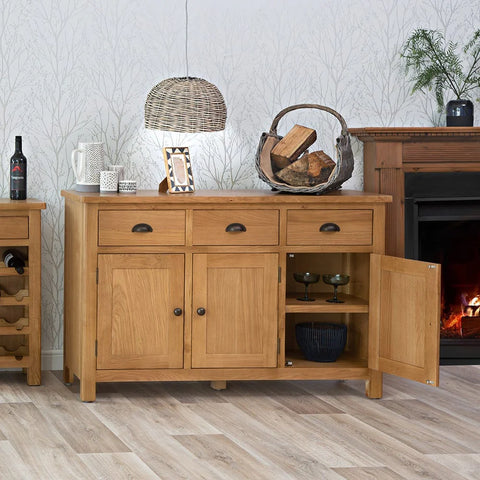 Oregon Oak Sideboard - 3 Door