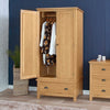 Oregon Oak Wardrobe - 2 Door with Drawer