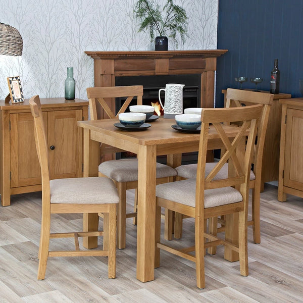 Oregon Oak Dining Table - Fixed Top