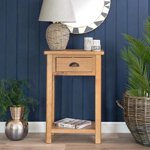 Oregon Oak Telephone Table