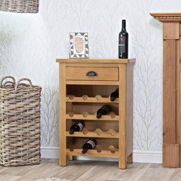Oregon Oak Wine Cabinet