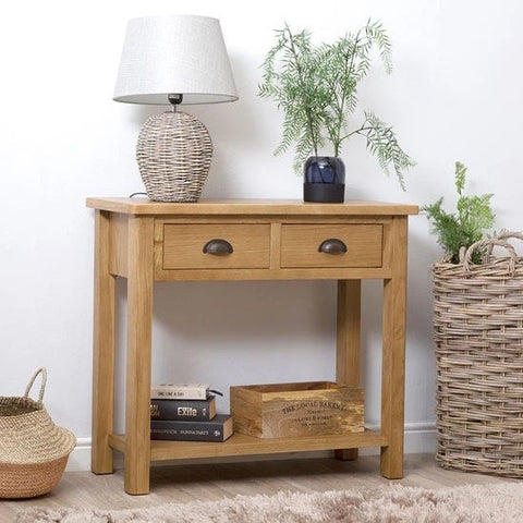 Oregon Oak Console Table