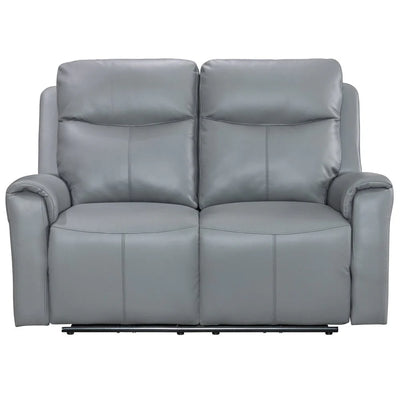 Turin Leather - 2 Seater - Electric Recliner - Dusk Grey