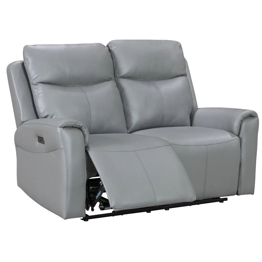Turin Leather - 2 Seater - Electric Recliner - Dusk Grey