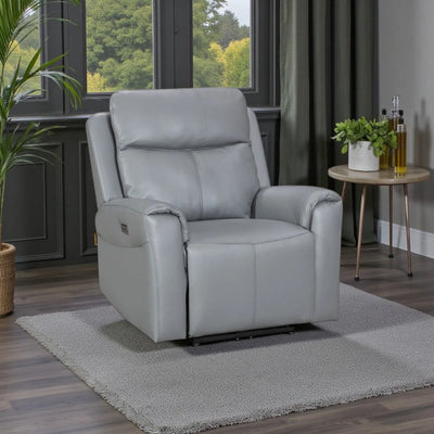 Turin Leather - Arm Chair - Electric Recliner - Dusk Grey