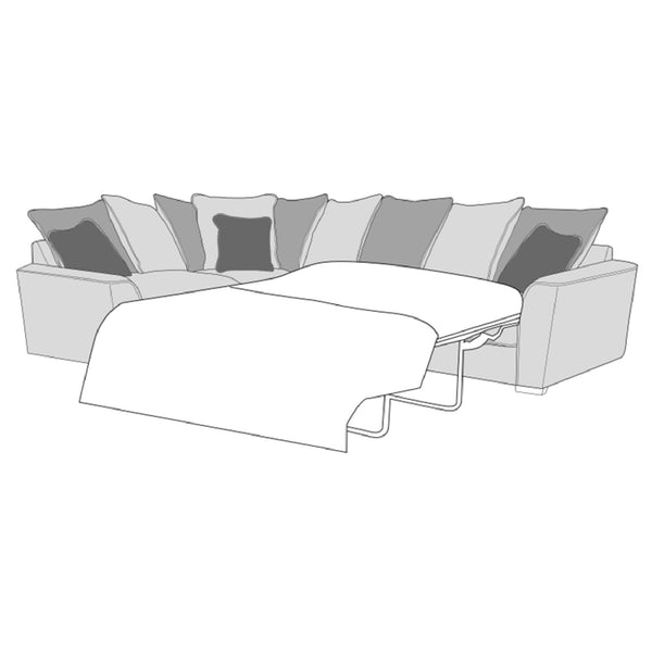 Atlantis Sofa - 1 Corner 2 Sofa Bed (Pillow Back)