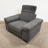 Deimos by ROM - R120 Electric Recliner Armchair - Tesini Grey (Showroom Clearance)