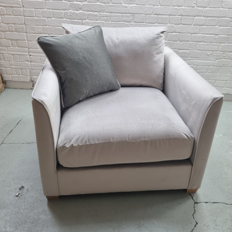 Carter Sofa - Armchair - Festival Silver