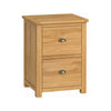 Portland 2 Drawer Filing Cabinet - Oak