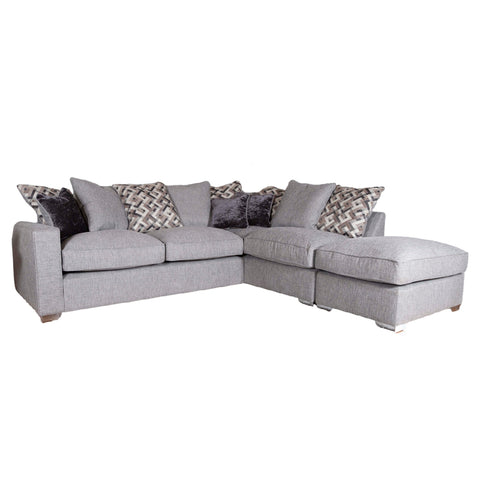 Chicago Sofa - 2 Corner 1 With Stool (Pillow Back)