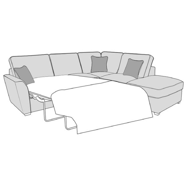 Atlantis Sofa - 2 Corner 1 Sofa Bed with Stool (Standard Back)