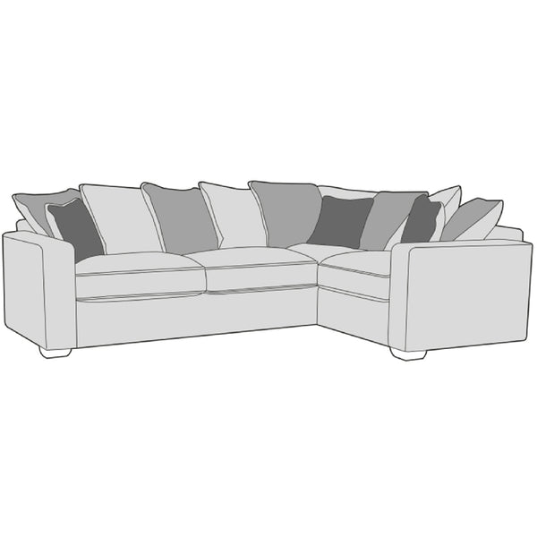 Chicago Sofa - 2 Corner 1 (Pillow Back)