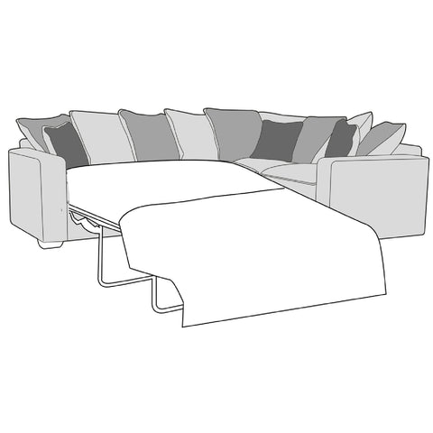 Chicago Sofa - 2 Corner 1 Sofa Bed (Pillow Back)