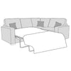 Chicago Sofa - 2 Corner 1 Sofa Bed (Standard Back)