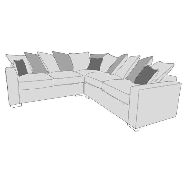 Chicago Sofa - 2 Corner 2 (Pillow Back)