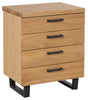 Fusion Oak Chest of Drawers - 4 Drawer